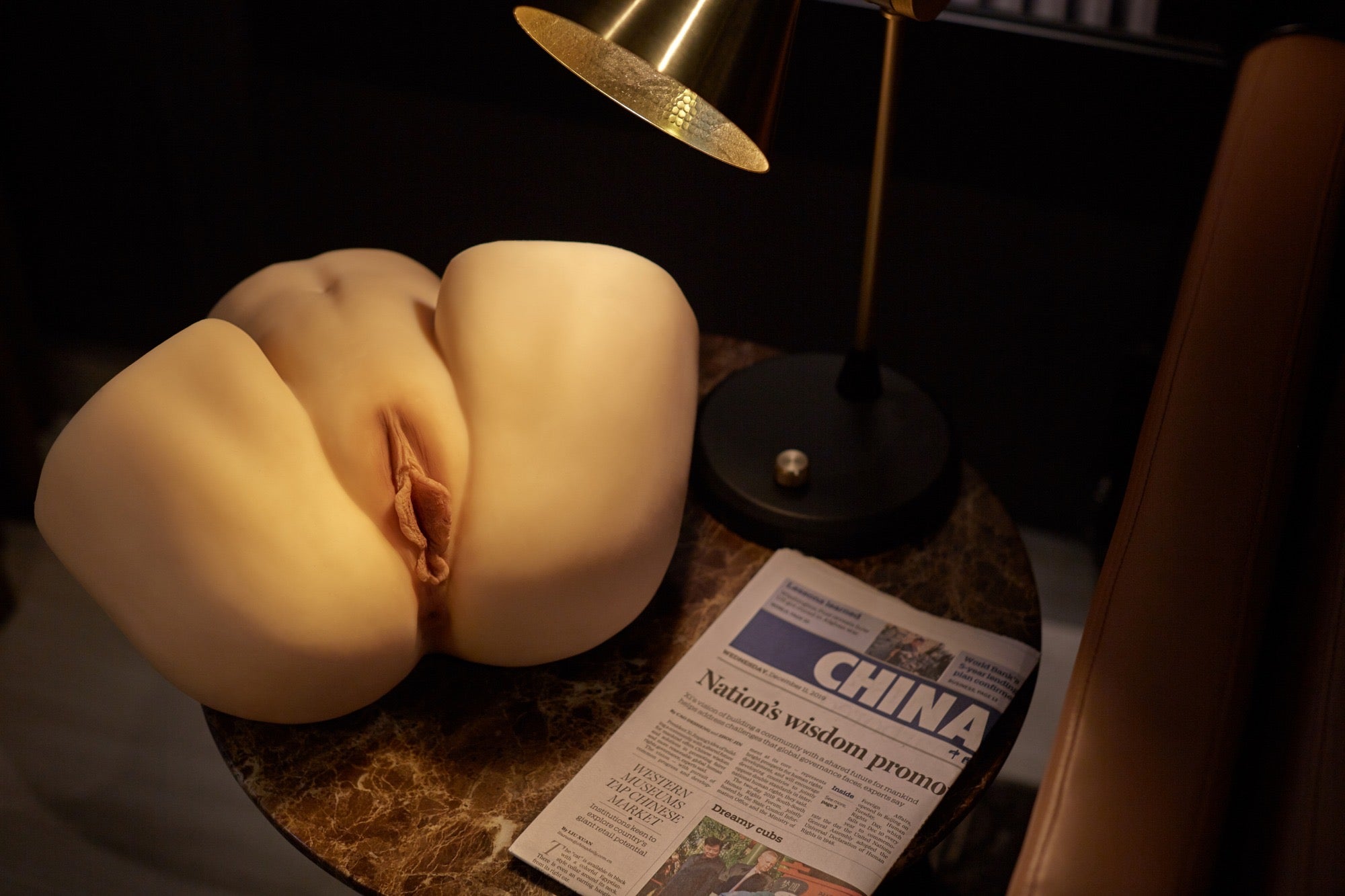 R4 Yellow Skin | Real Pussy Torso Butt Sex Doll CLM Classic